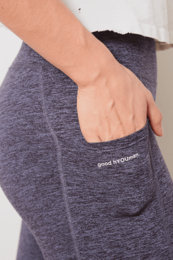 good hyouman The Stormi WITH Pockets High-Waist Athletic Legging - Purple Rain