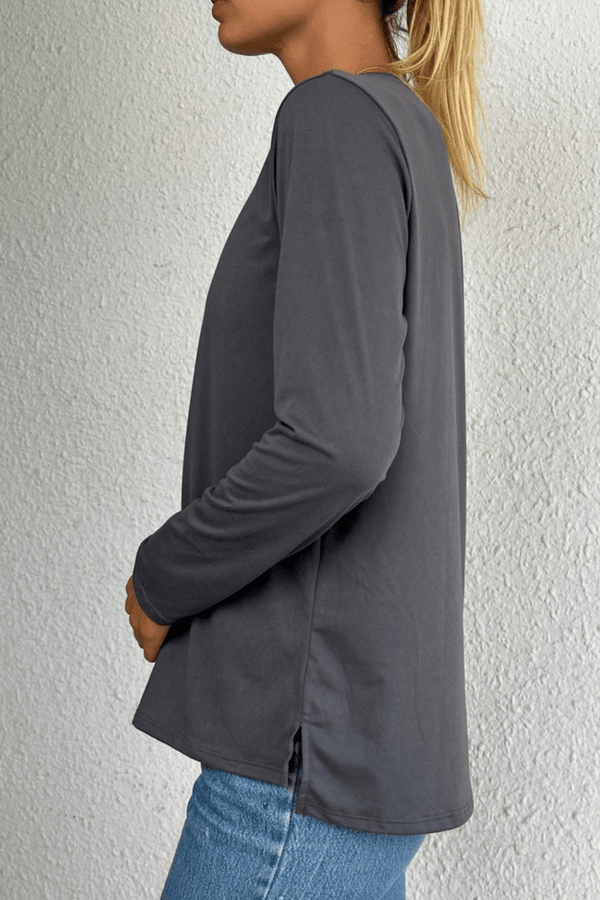 Good Hyouman The Suzanne - Classic Fit Long Sleeve - Slate