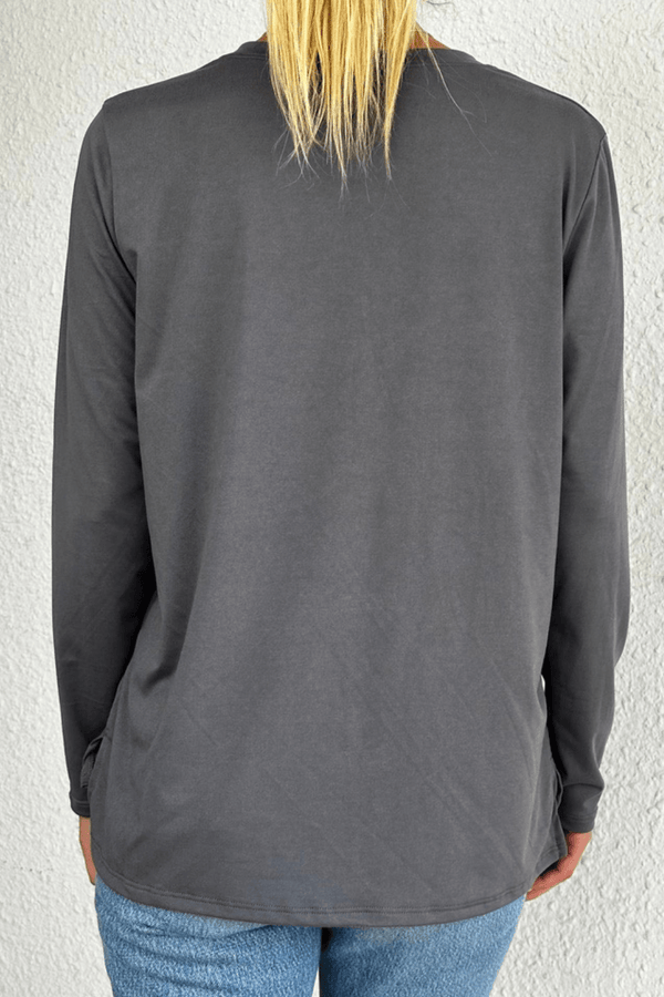 Good Hyouman The Suzanne - Classic Fit Long Sleeve - Slate