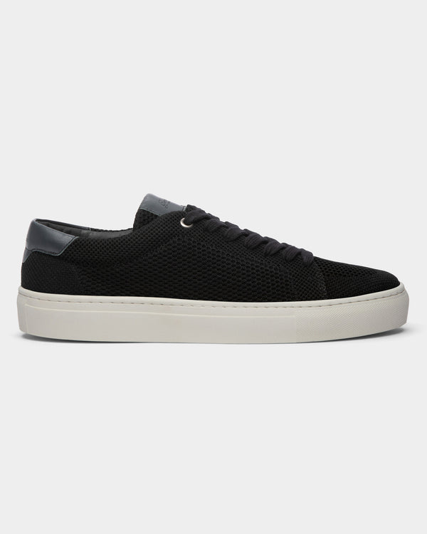 Good Man Brand Edge Lo-Top Sneaker TENCEL™ Knit Leather Graphite