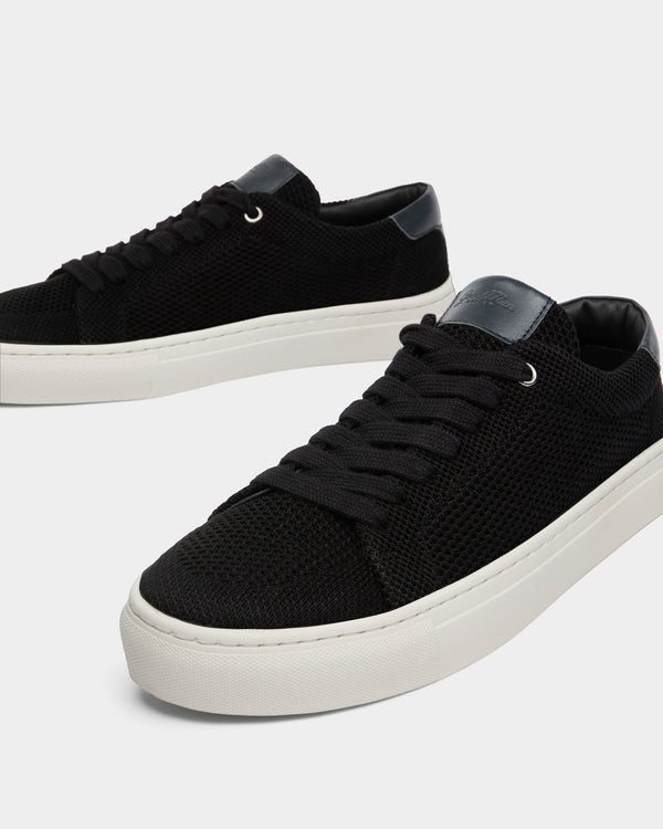 Good Man Brand Edge Lo-Top Sneaker TENCEL™ Knit Leather Graphite