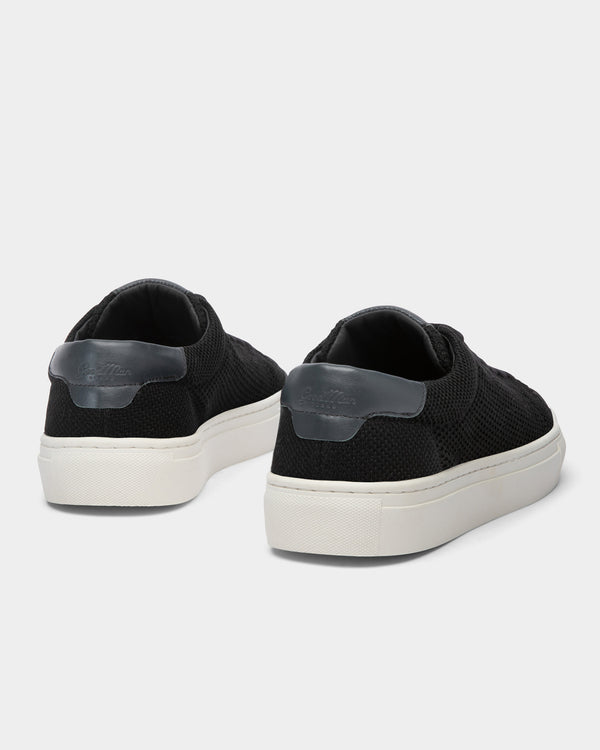 Good Man Brand Edge Lo-Top Sneaker TENCEL™ Knit Leather Graphite