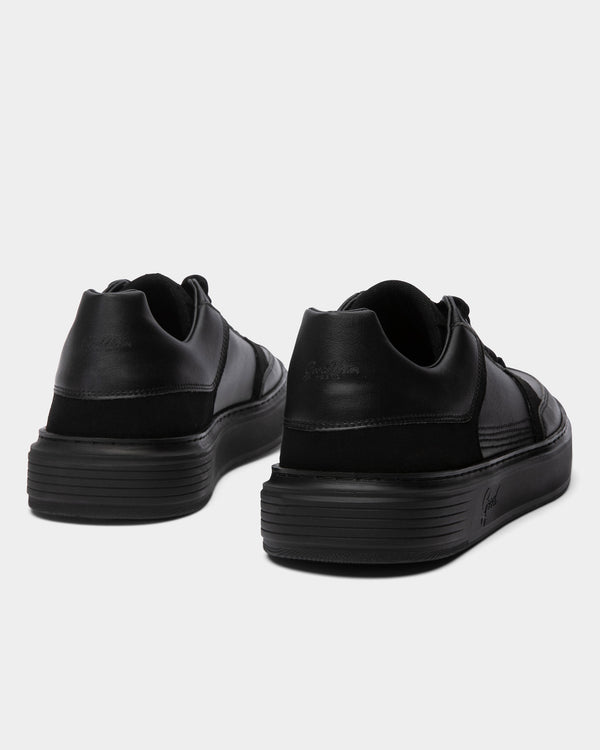 Good Man Brand Halo Sneaker Grapeskin Leather Black/Black Sole