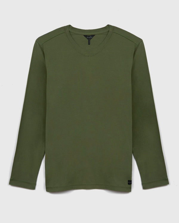 Good Man Brand Hi Vee Long-Sleeve Tee Organic Cotton Jersey