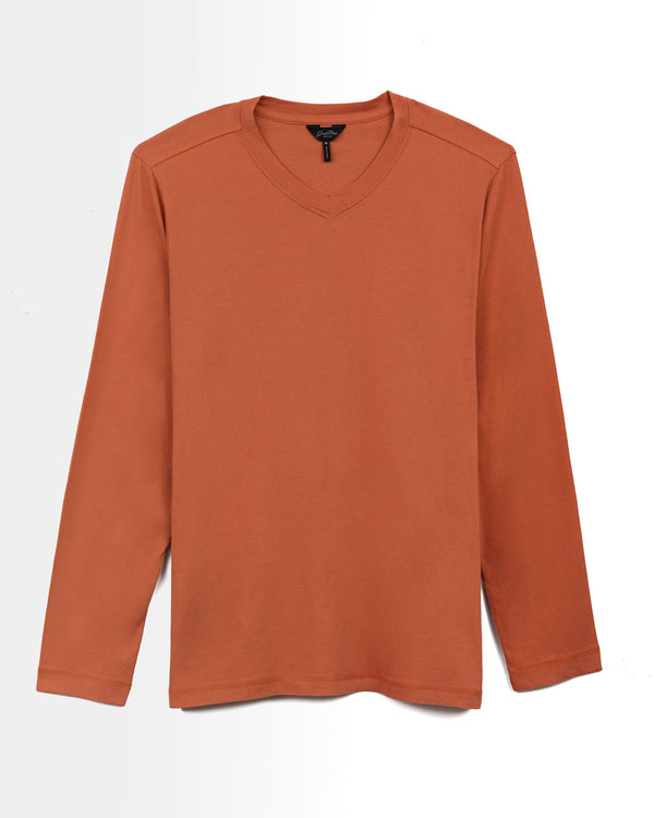 good man brand Hi Vee Long-Sleeve Tee Organic Cotton Jersey