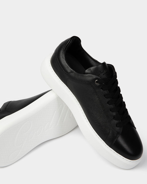 Good Man Brand Legend London Sneaker Responsible Pebbled Leather Espresso