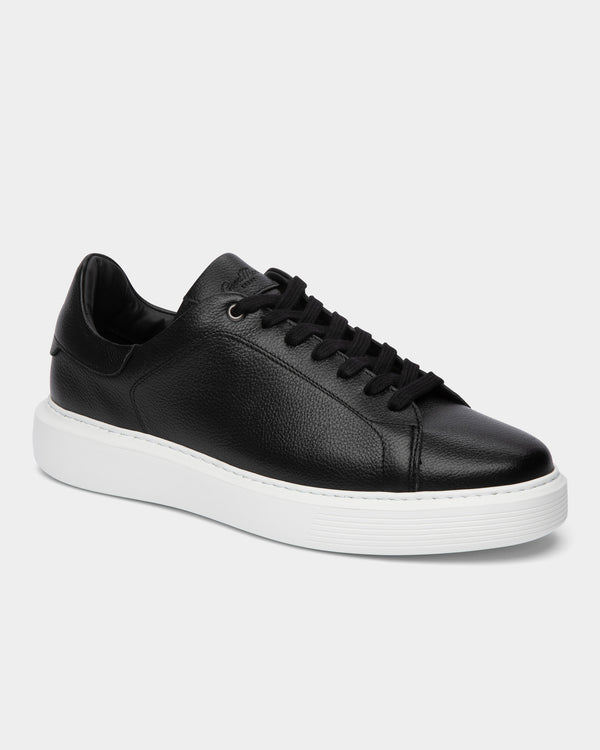 good man brand Legend London Sneaker Responsible Pebbled Leather Espresso