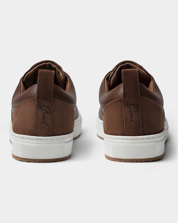 Good Man Brand MVP Sneaker Responsible Pebbled Leather Chestnut