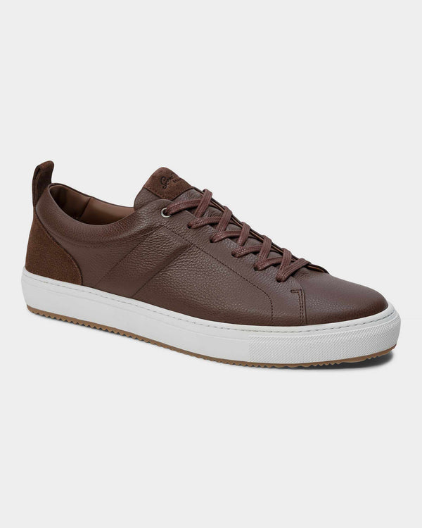 good man brand MVP Sneaker Responsible Pebbled Leather Chestnut