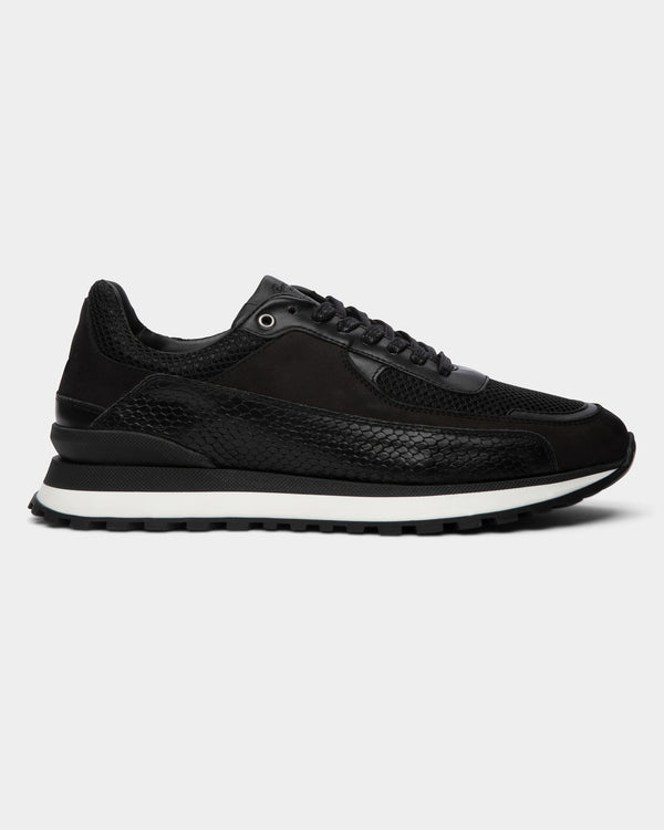 Good Man Brand Triumph Trainer Mesh Leather Black/Black