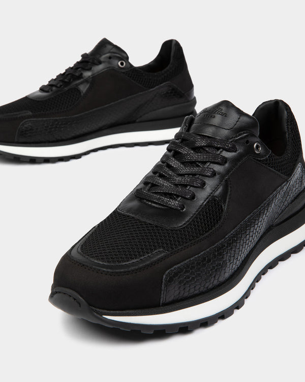 Good Man Brand Triumph Trainer Mesh Leather Black/Black