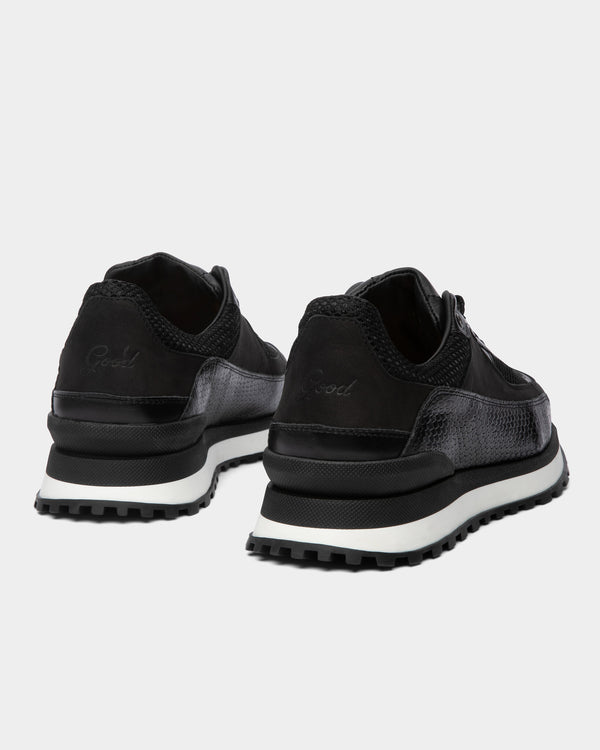 Good Man Brand Triumph Trainer Mesh Leather Black/Black