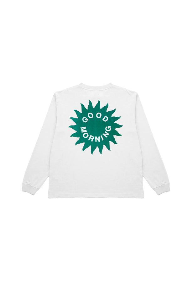 Good Morning Tapes Dance With The Plants LS Tee - White