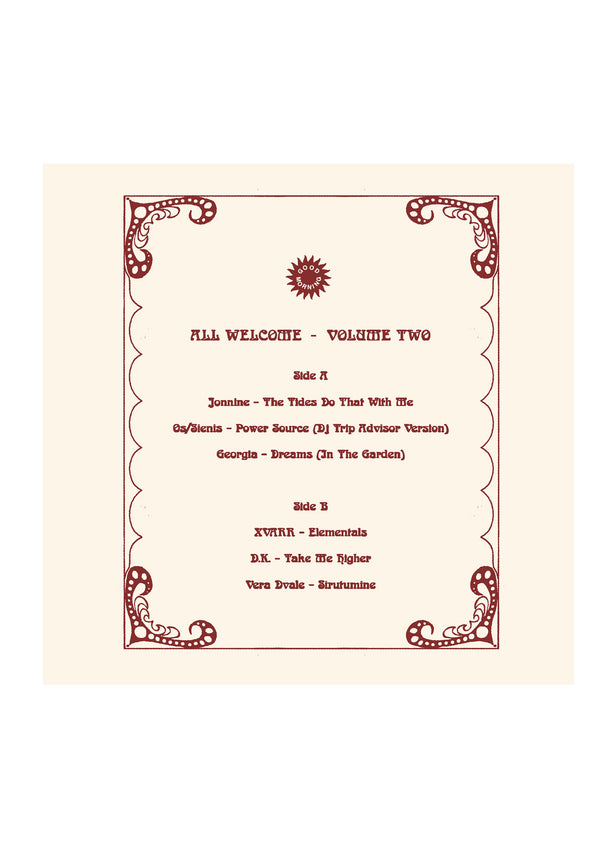 Good Morning Tapes GMV07 VARIOUS ARTISTS - ALL WELCOME VOLUME TWO LP