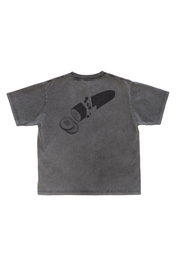 Good Morning Tapes Frog Life SS Tee - Acid Grey