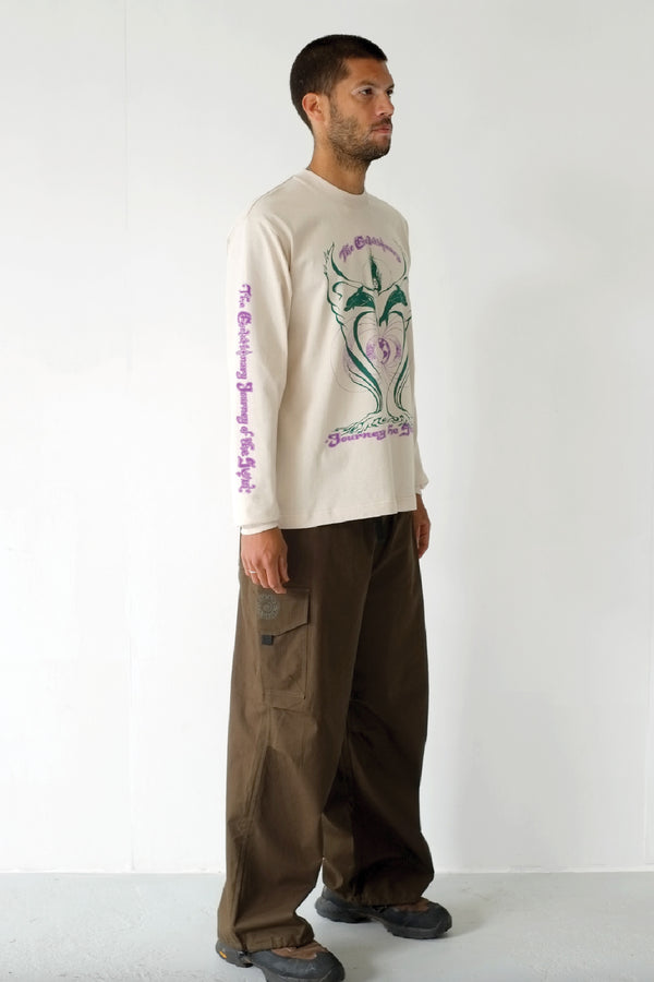Good Morning Tapes Journey Of The Soul LS Tee - Bone