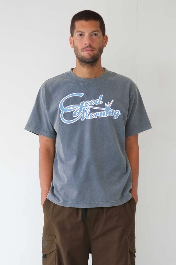 Good Morning Tapes Sparkle SS Tee - Indigo