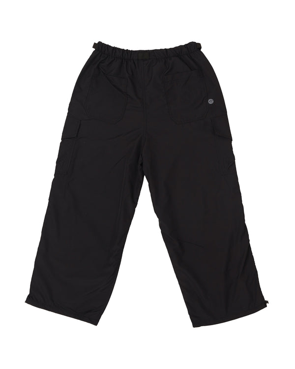 Good Morning Tapes Wide Leg Ripstop Cargo Pant - Black