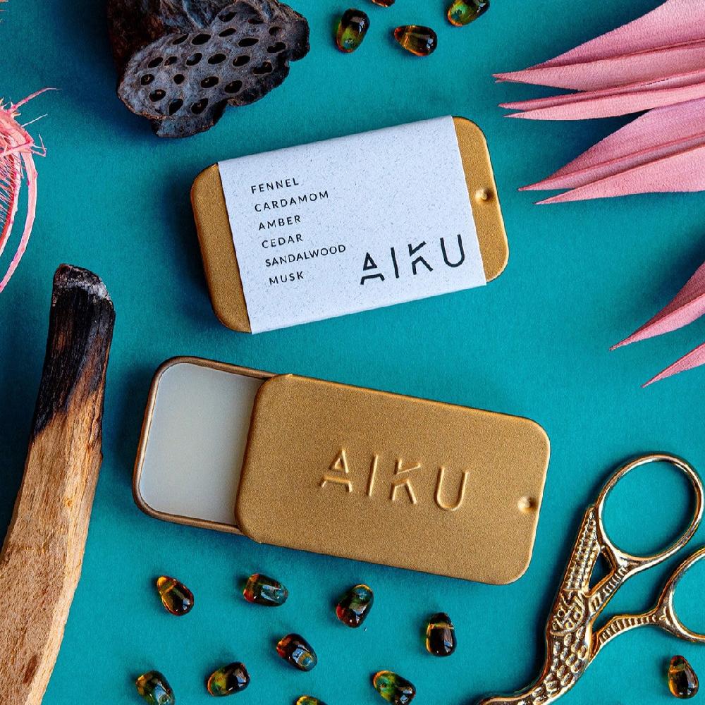 good thing Aiku Solid Perfume Pocket Scent - Ember (Gold)
