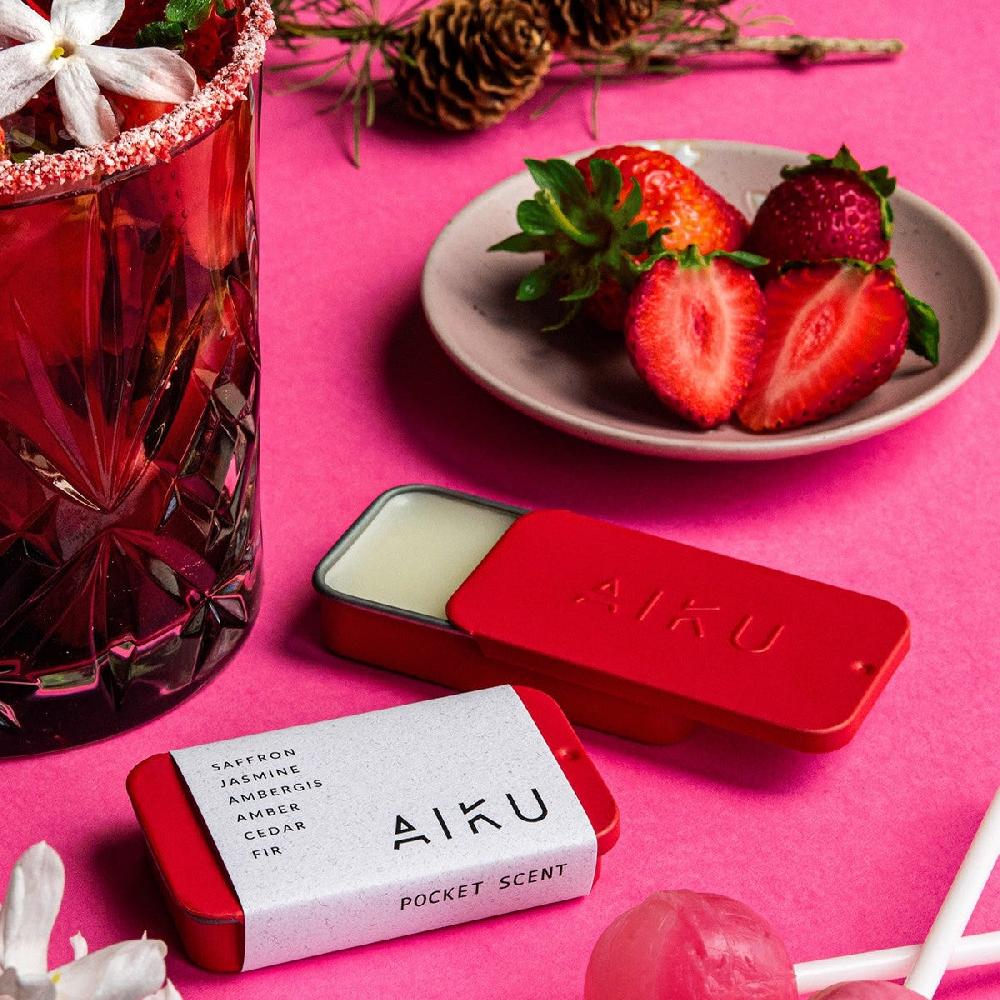 good thing Aiku Solid Perfume Pocket Scent - Rosella (Red)