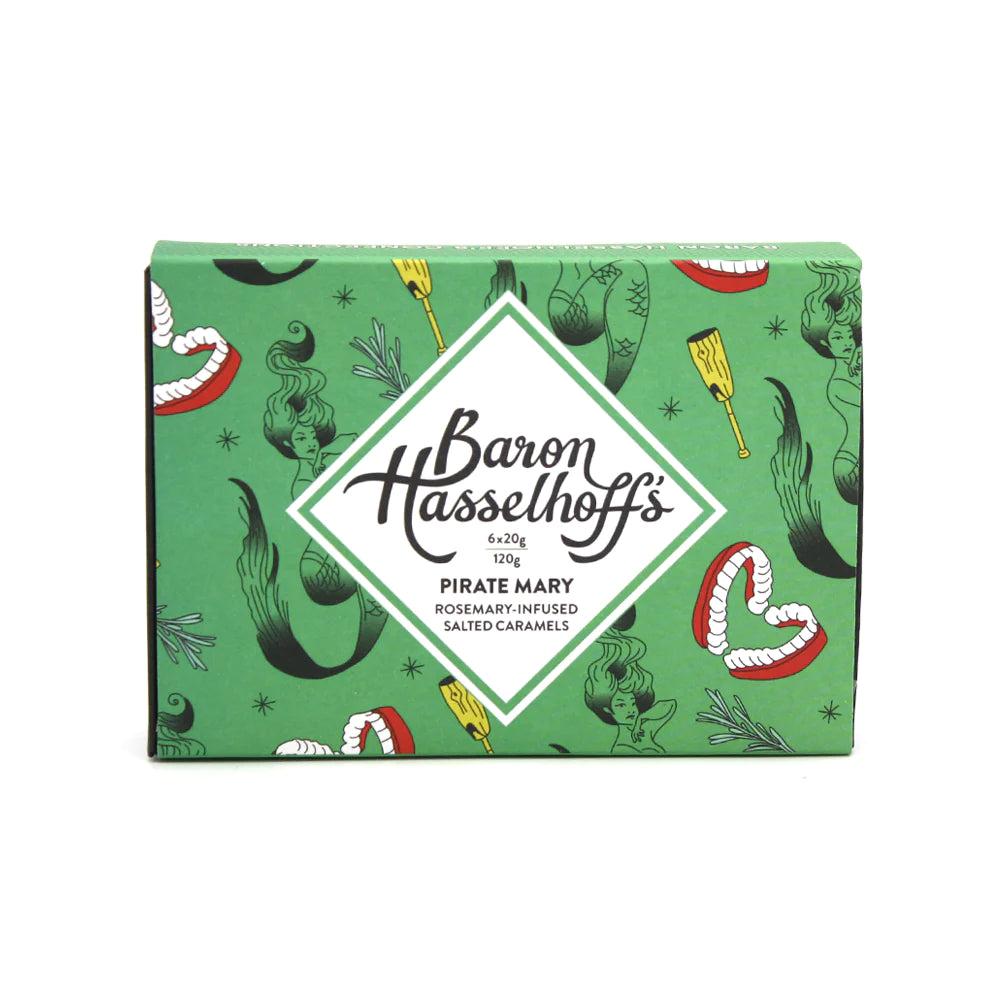 good thing Baron Hasselhoff's Pirate Mary Rosemary Sea Salt Caramels