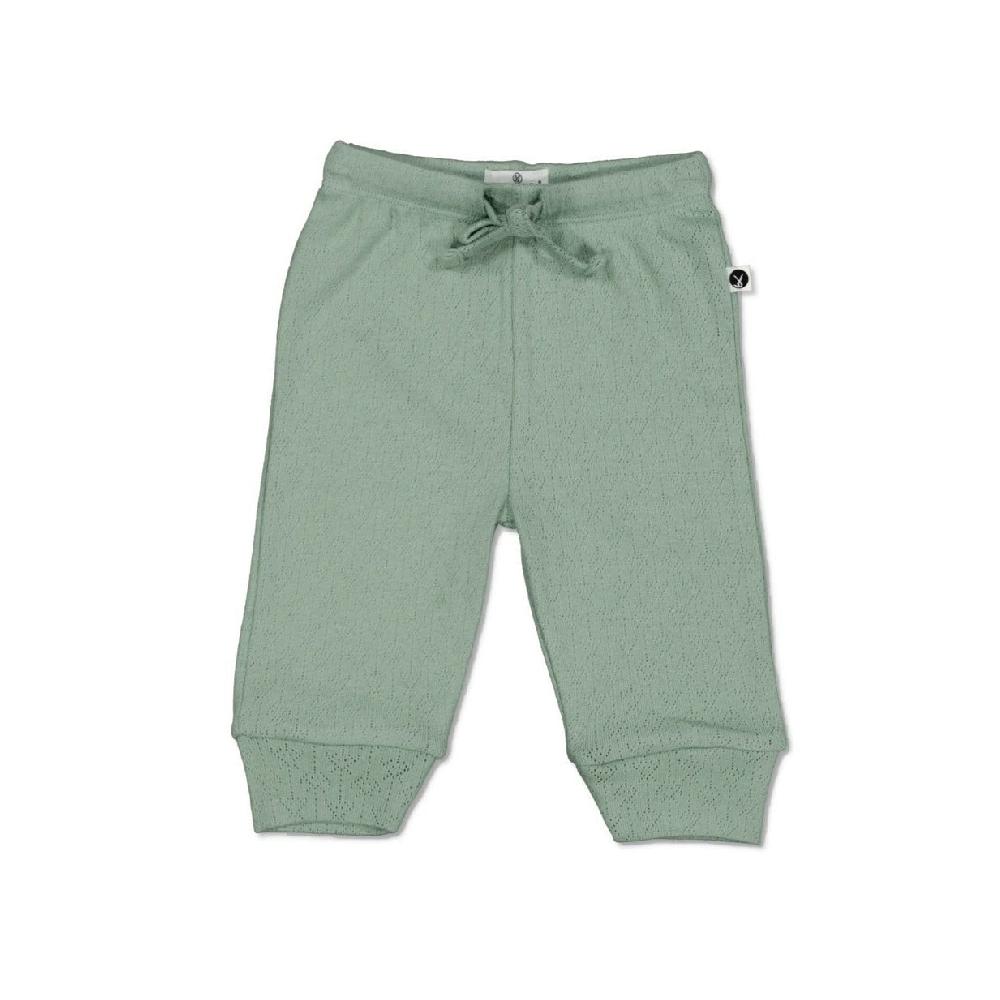 good thing Burrow & Be Pointelle Baby Pants - River Stone