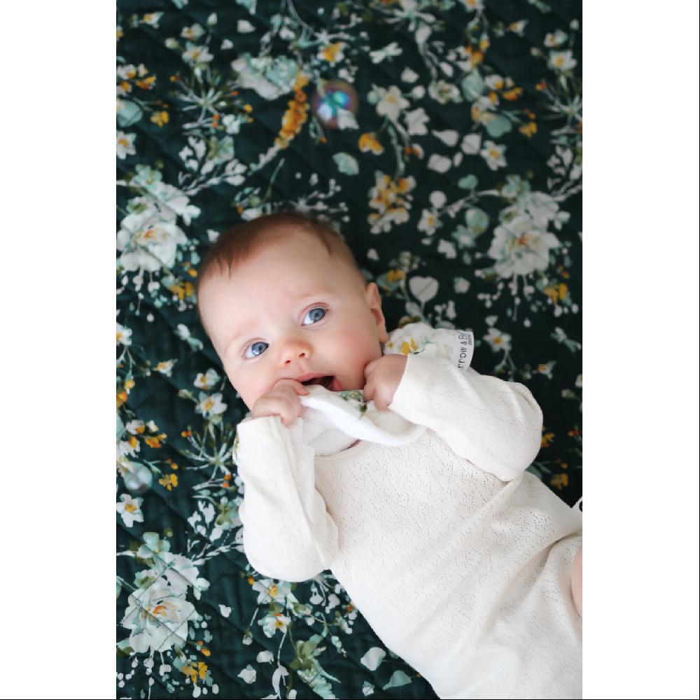 Good Thing Burrow & Be Pointelle Long Sleeve Bodysuit - Natural