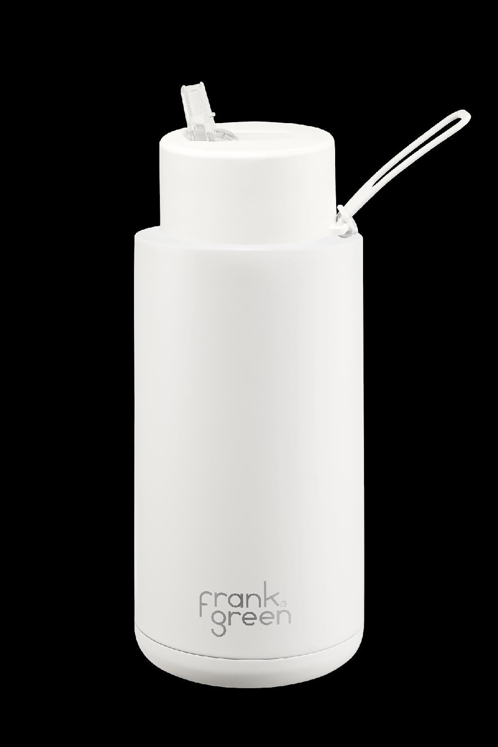 good thing Frank Green Ceramic Reusable Bottle 34oz/1000ml - Cloud