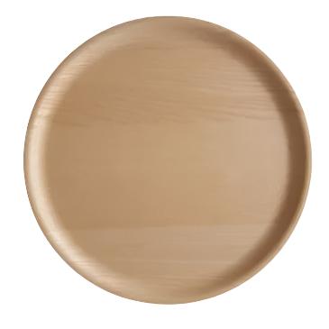 good thing Atiya Round Wooden Tray - 35mm/Ash
