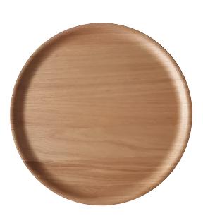 good thing Atiya Round Wooden Tray - 45cm/Oak