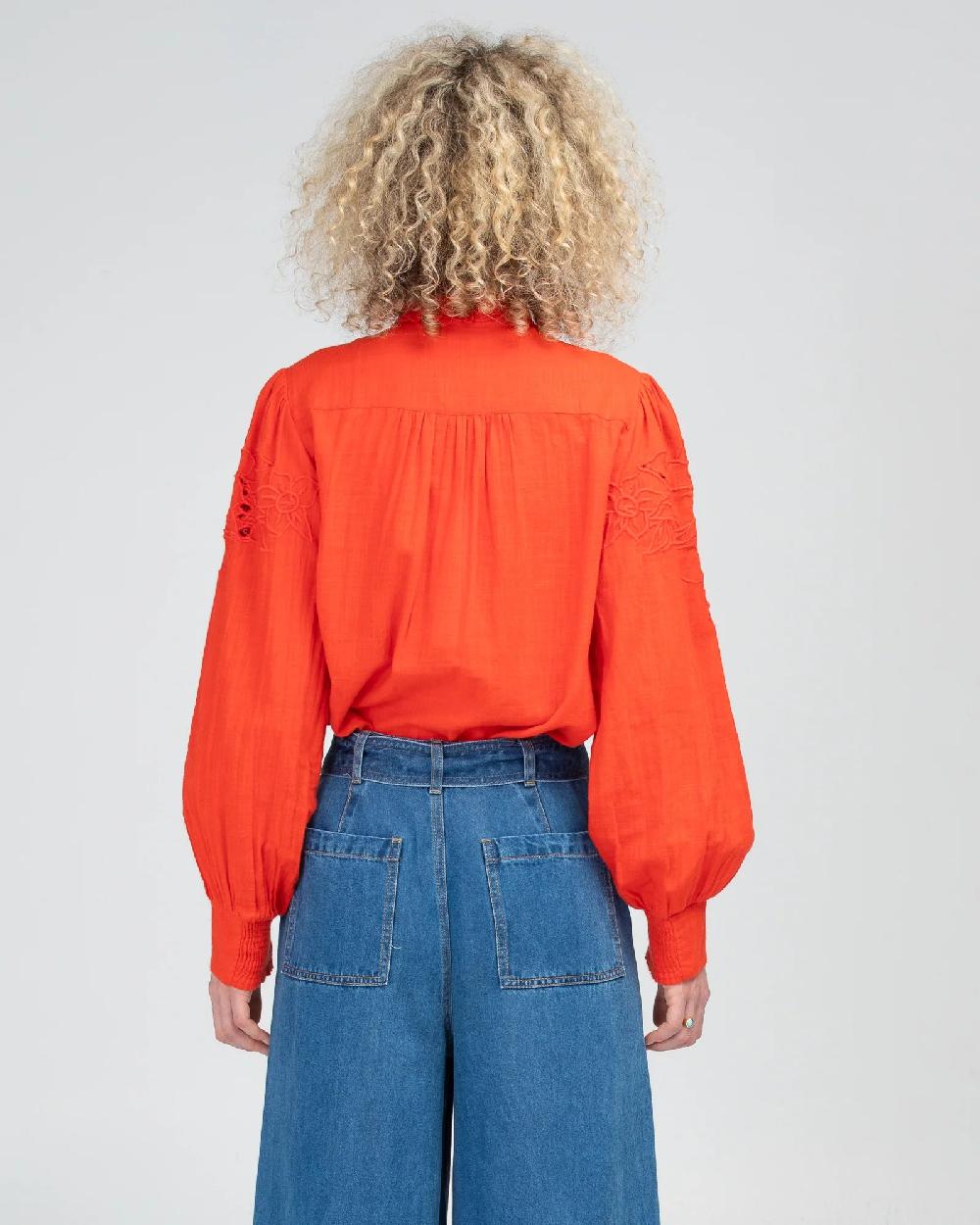 Good Thing Boom Shankar Clementine Shirt - Poppy Red