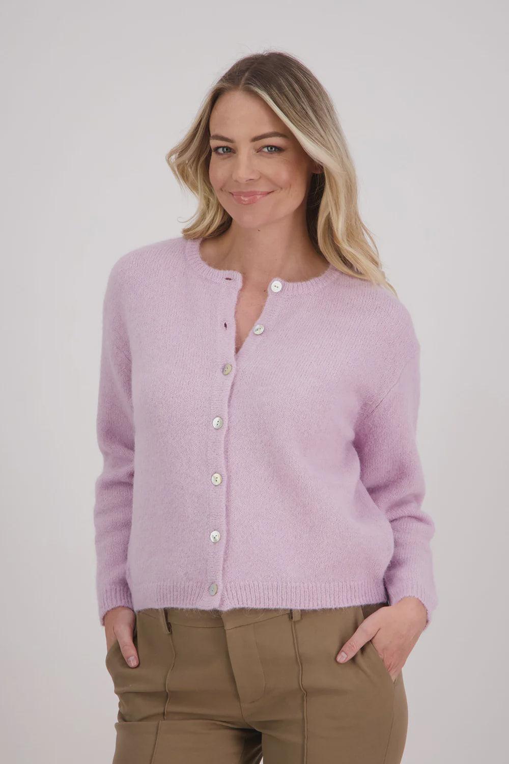 good thing Briarwood Violet Cardigan - Pink