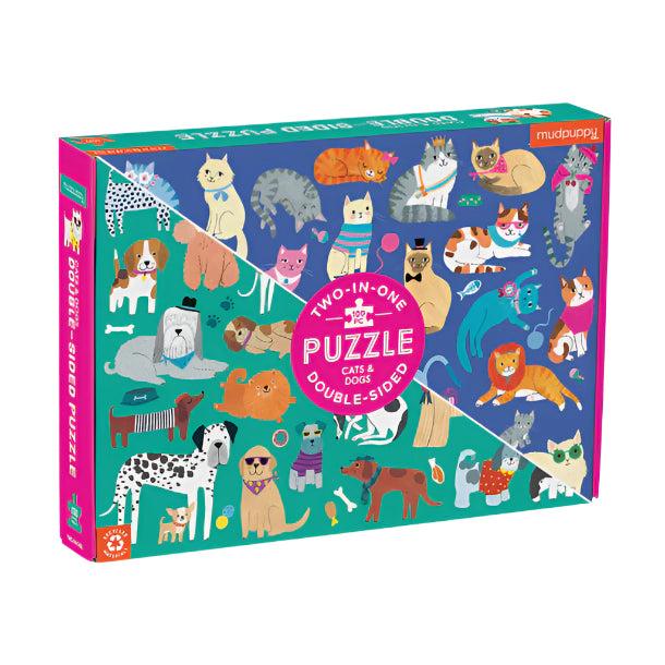 good thing Cats & Dogs Double-Sided Puzzle 100pc