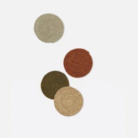 good thing Citta Pinto Coasters Set 4 - Ivy Multi