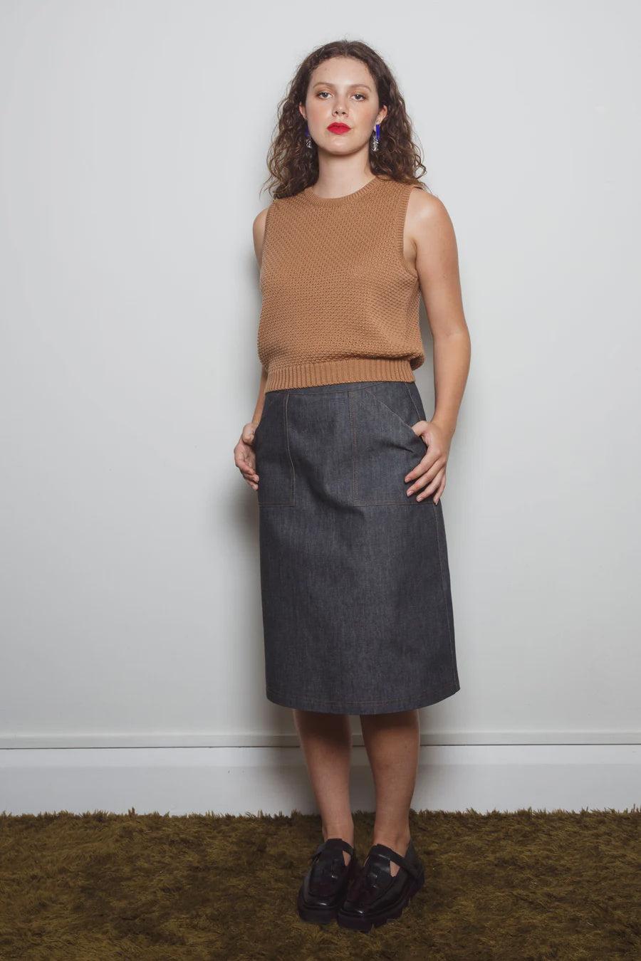 good thing Dalston Sara Skirt - Washed Black Denim