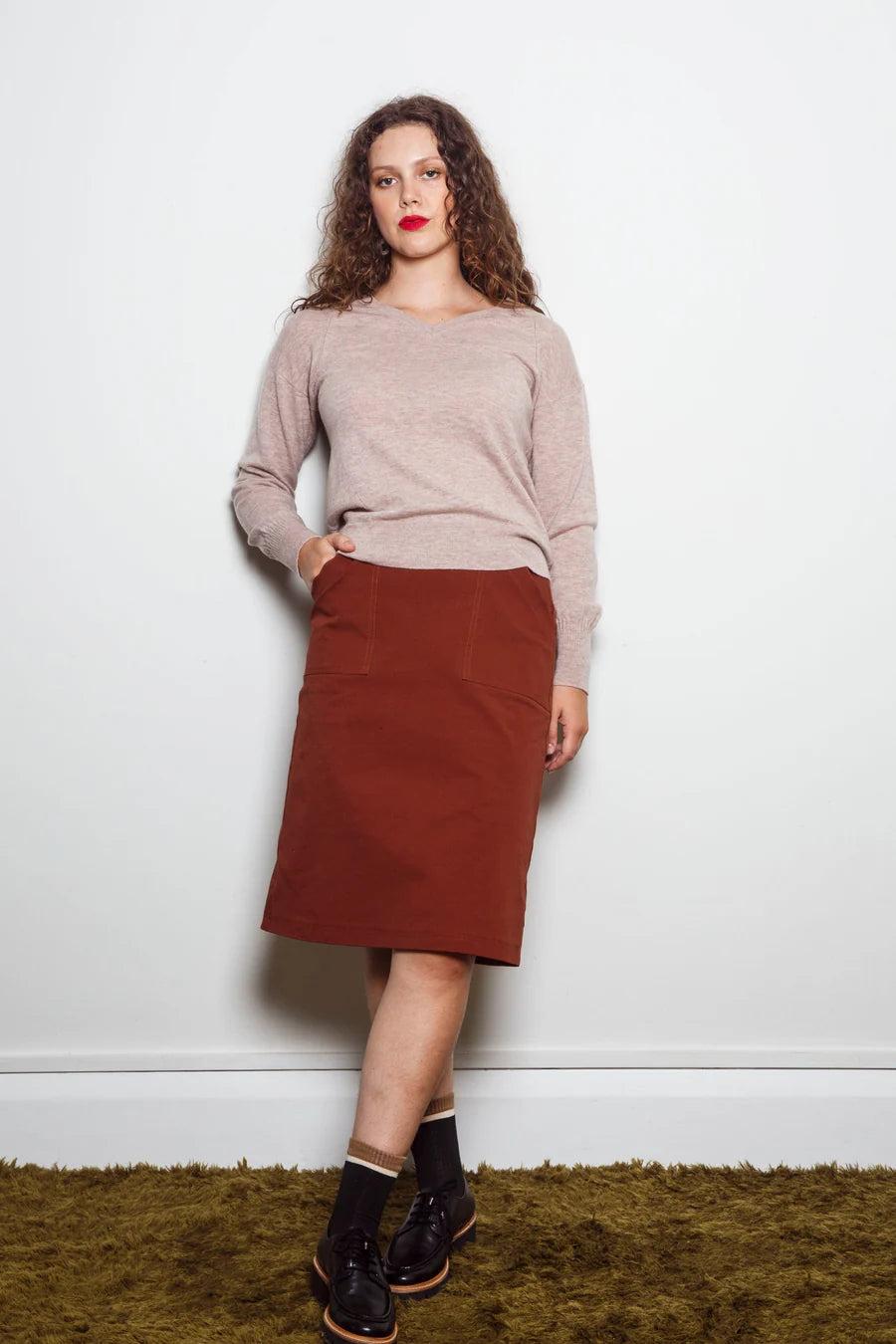 Good Thing Dalston Veeta Vee Sweater - Oatmeal