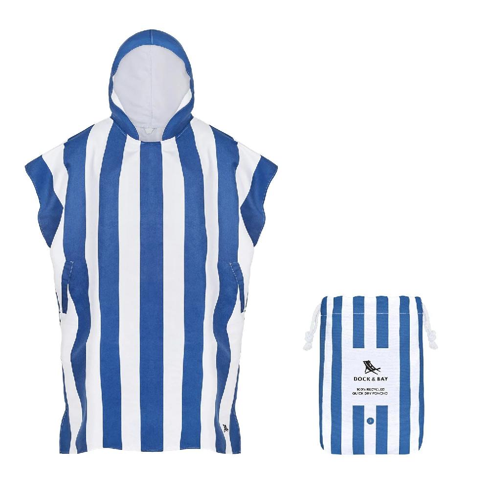 good thing Dock & Bay Poncho Adult - Whitsunday Blue