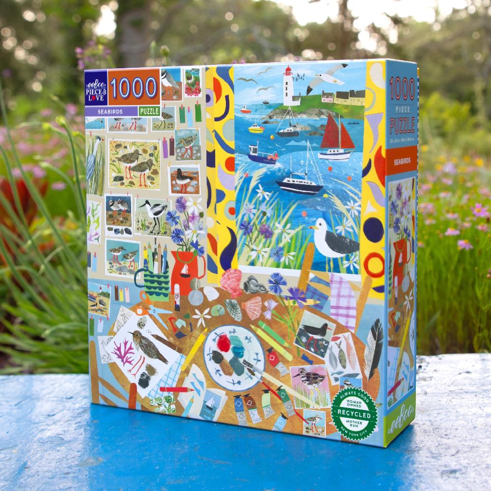 Good Thing Eeboo Seabirds Square Puzzle 1000pc