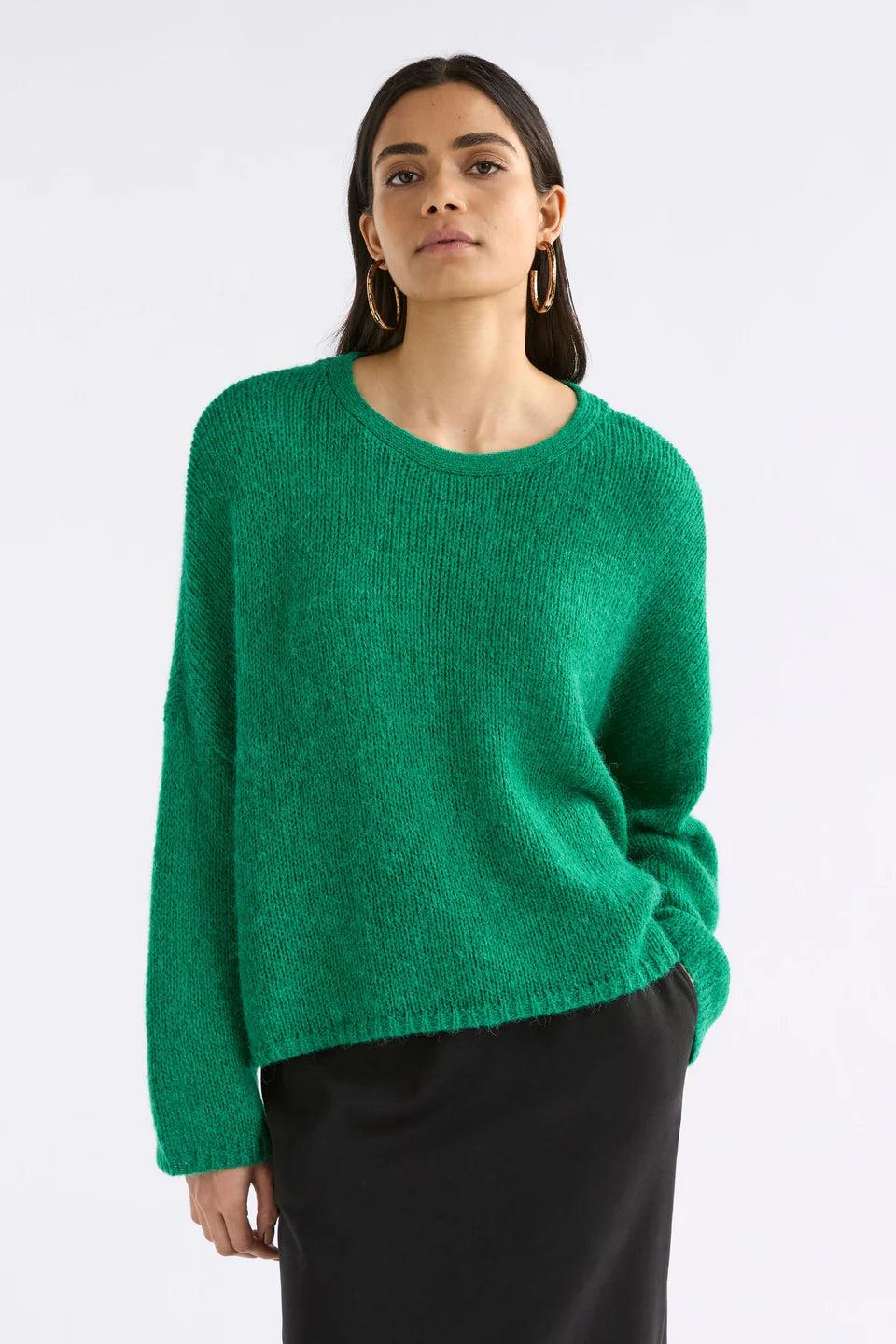 Good Thing Elk Agna Sweater - Milan Green