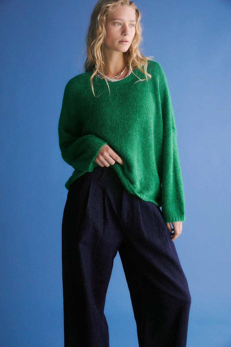 good thing Elk Agna Sweater - Milan Green