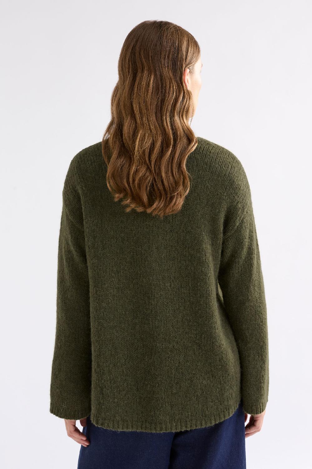 Good Thing Elk Anken Sweater - Dark Olive