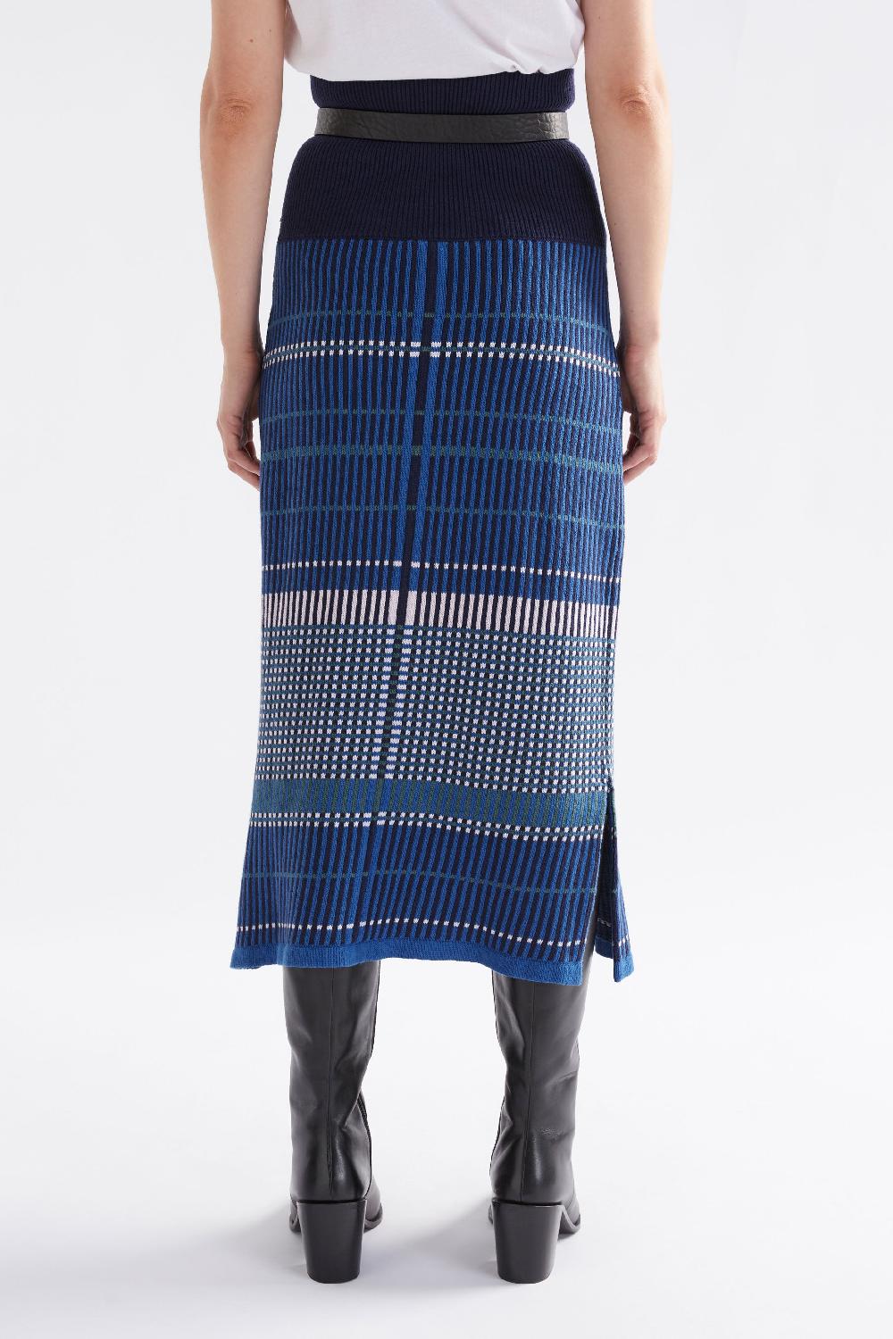 Good Thing Elk Cila Organic Knit Skirt - Blue Multi