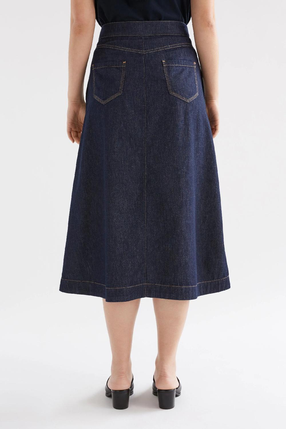 Good Thing Elk Denym Skirt - Authentic Blue Wash