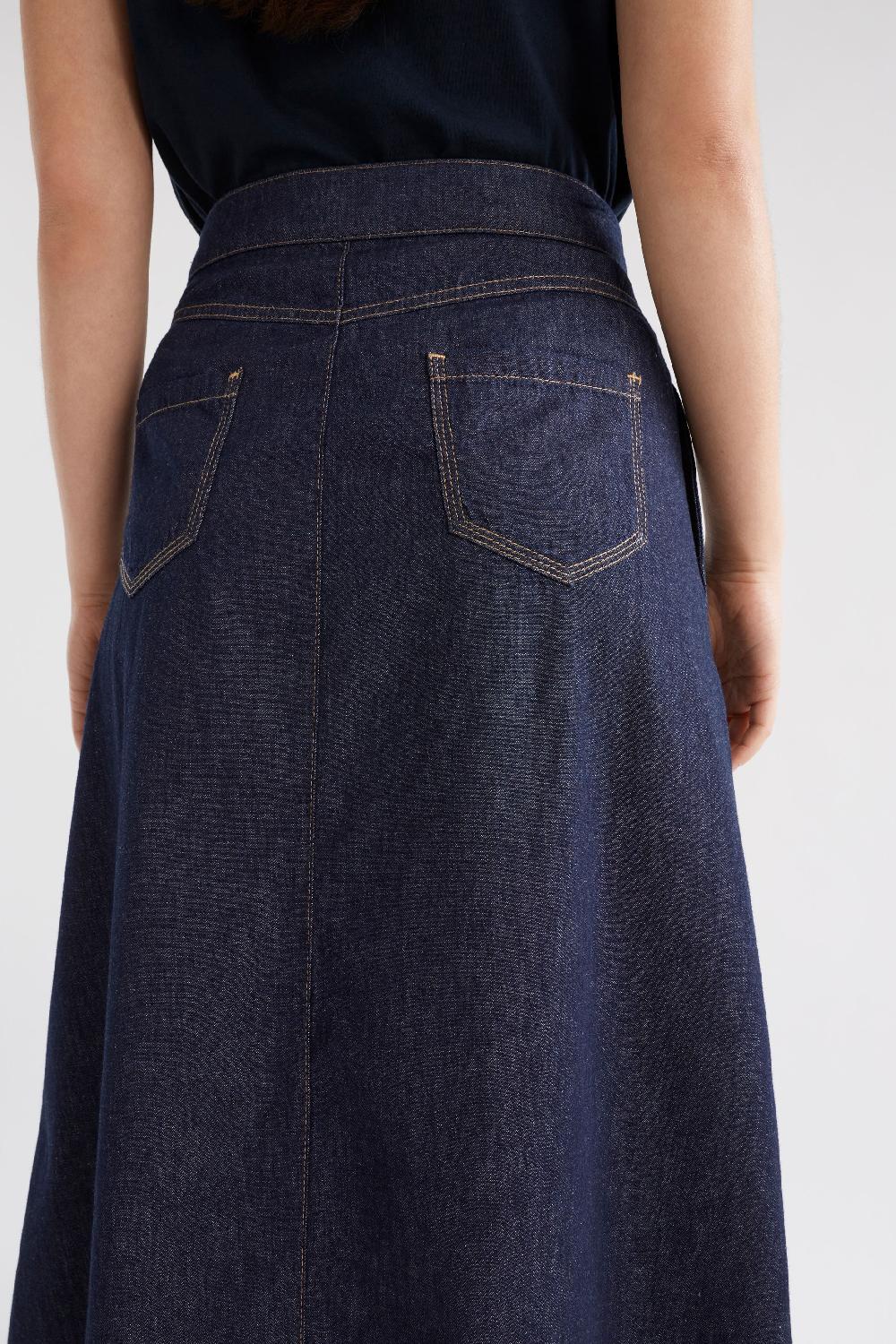 Good Thing Elk Denym Skirt - Authentic Blue Wash