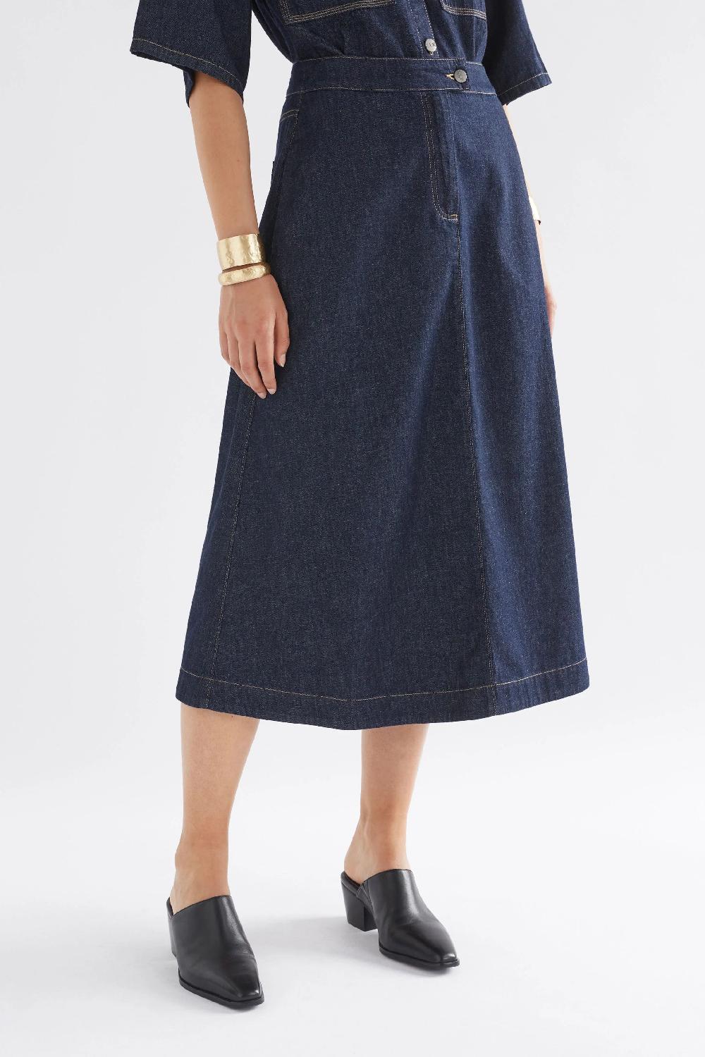 good thing Elk Denym Skirt - Authentic Blue Wash