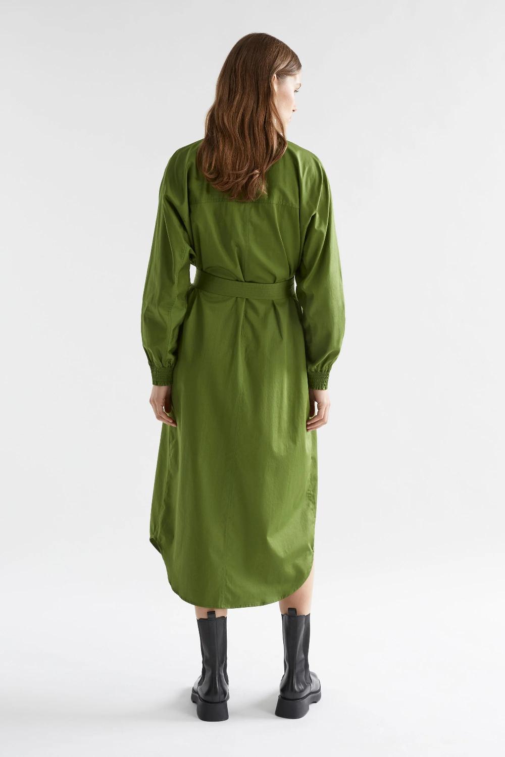 Good Thing Elk Eller Dress - Green Moss