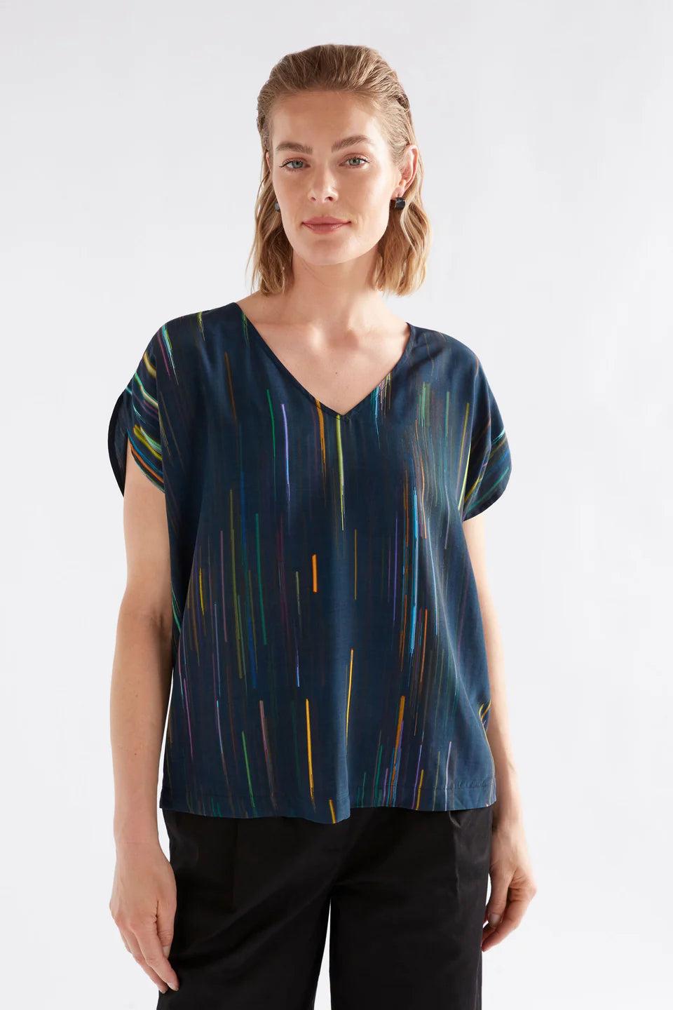 good thing Elk Kayra V Neck Top - Alinea Print