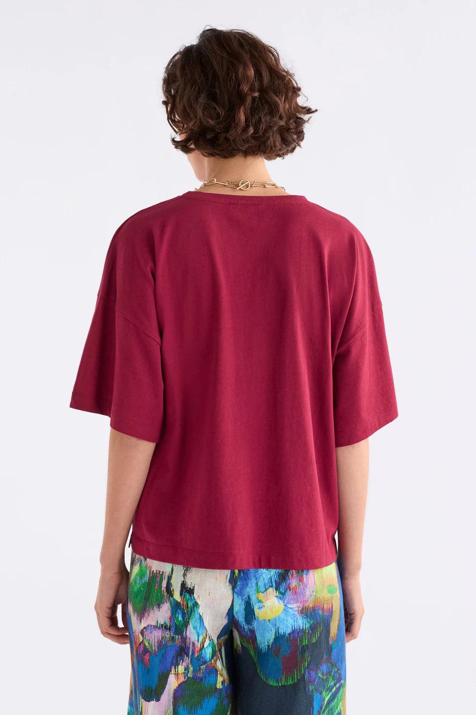 Good Thing Elk Kovaa Tee - Deep Rouge