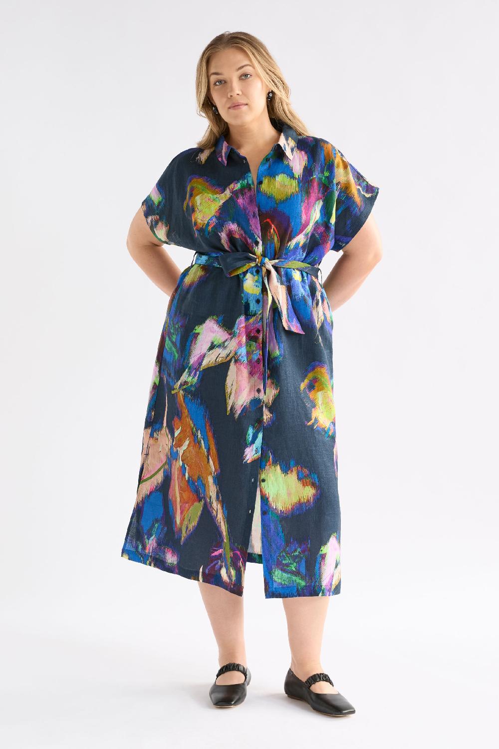 Good Thing Elk Lato Dress - Vaara Print