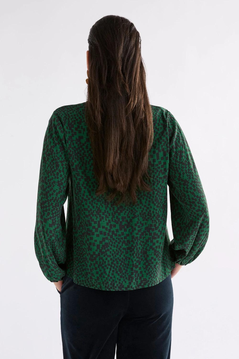 Good Thing Elk Muraa Top - Green Sinda Print